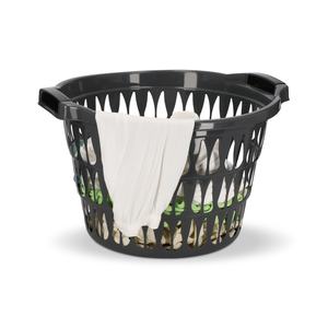 Cesto de Ropa Redondo y Resistente de 35L con Asas Cómodas para Fácil Transporte, Ventilación y Almacenamiento de Ropa - Product Image 2