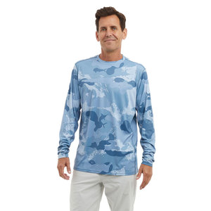 Nouvelle saison d'été T-shirt de chasse à la pêche par sublimation sur mesure, chemise de pêche pour hommes à prix de gros - Product Image 2