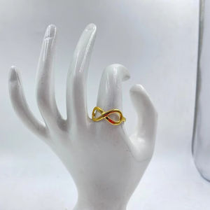 Anillo de racimo chapado en oro hecho a mano de metal de latón - Product Image 1