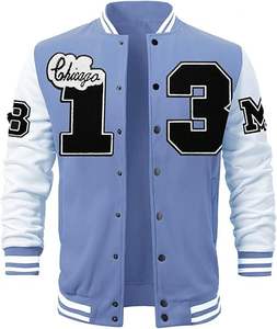 Nueva llegada elegante chaqueta universitaria con logotipo personalizado para hombres y chaqueta de invierno Varisty de tela de manga larga de alta calidad - Product Image 3