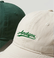 Casquette de baseball unisexe printemps-automne pour l'extérieur, casquette de voyage profonde à visière courbée avec broderie alphabétique, vente en gros VN INJAE VINA
