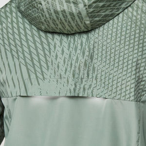 Veste coupe-vent d'extérieur pour homme de marque personnalisée, hiver, chaude, imperméable, tissu en toile écologique, capuche, régulière, légère, devant - Product Image 4