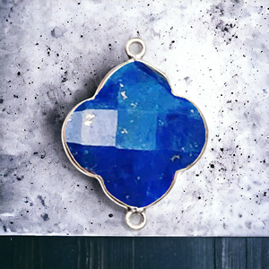 925หิน Lapis Lazuli เงินสเตอร์ลิง12มม. สร้อยคอชุบทอง/เงินทำให้เครื่องประดับมีสเน่ห์ขายส่งเป็นจำนวนมาก - Product Image 1