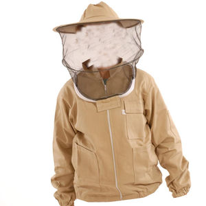 Personalización de etiqueta privada para chaqueta de abeja segura Chaqueta ventilada de apicultura profesional con tela de poliéster - Product Image 1