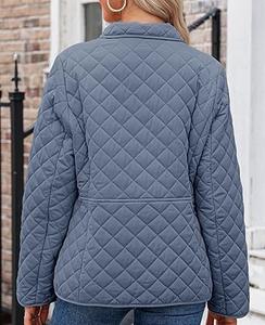 Chaquetas Acolchadas de Primavera Cálidas y Brillantes con Doble Botonadura, Chaquetas Impermeables Acolchadas Tipo Parka, 100% Poliéster - Product Image 4