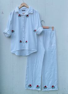 ชุดคลุมนอนผ้าฝ้ายลายดอกไม้สำหรับผู้หญิงเอวยางยืดนุ่มใส่สบายไซส์ใหญ่พิเศษฤดูร้อน - Product Image 4