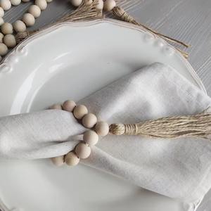 Handcrafted Beaded <b>Napkin</b> Ring Holder for Elegant Table Decor Wedding <b>Parties</b> Hotel Dining Artistic Touch From India - Product Image 3