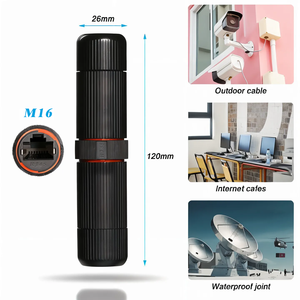 IP68 không thấm nước RJ45 Coupler CAT5E che chắn Ethernet mạng cáp Extender nối M16 ngoài trời Lan Joiner Adapter - Product Image 4