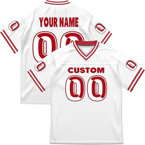American Football Jersey Oversized <b>Mesh</b> V-Neck Hip Hop Streetwear Tee Number Print Breathable Short Sleeve for <b>Men</b> Wholesale - Product Image 6