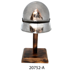 Casco de armadura Pickelhaube Alemán blanco antiguo, hierro tallado con punta de metal, directo del fabricante - Product Image 5