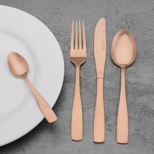 ชุดอุปกรณ์บนโต๊ะอาหารสแตนเลสสตีลพรีเมียมแข็งแรงสีทองเหมาะสำหรับใช้ในบ้านห้องครัวร้านอาหารโรงแรมการรับประทานอาหารและการรับประทานอาหารทุกวัน - Product Image 1