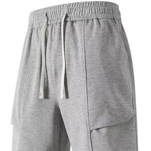 Pantalones cortos casuales para hombre Pantalones cortos rectos para hombre Pantalones cortos sueltos de algodón 100% - Product Image 1