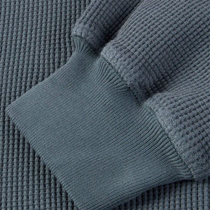 Personalizado de fábrica de alta calidad básica lisa para hombre de peso pesado de lana de cuello redondo Sudadera de cuello redondo para adultos básicos de mezcla de algodón - Product Image 3