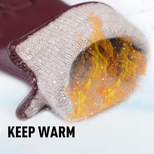 Guantes de moda de cuero de alta costura para exteriores, producto transpirable, guantes de moda de cuero ultrasuave al tacto para mujer - Product Image 5