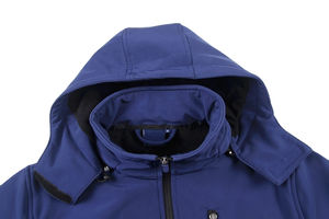 Chaqueta para exteriores personalizada para correr para hombre Chaqueta softshell con logotipo bordado Chaqueta cortavientos - Product Image 2