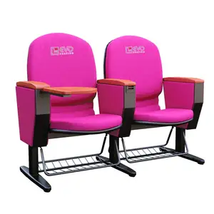 工厂销售EVO3301MB可堆叠廉价礼堂座椅，带写字板演讲厅椅