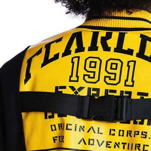 Wholesale Price Custom Logo Genuine Leather Sleeve & High Quality Wool Body <b>Jackets</b> OEM Vintage Unisex Letterman Varsity <b>Jacket</b> - Product Image 5