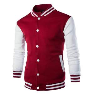 Chaqueta de béisbol de algodón de alta calidad, abrigo con hombros caídos, uniforme de béisbol, chaquetas universitarias de calle, bordado con estampado de logotipo personalizado - Product Image 4
