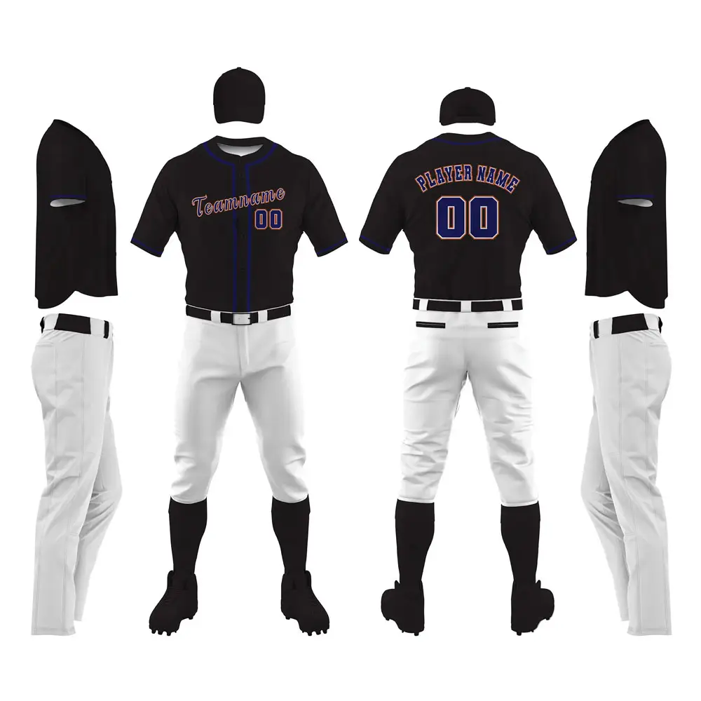 La última ropa deportiva, uniformes de béisbol personalizados con logotipo personalizado/Uniforme de béisbol de diseño único hecho en fábrica para ropa deportiva