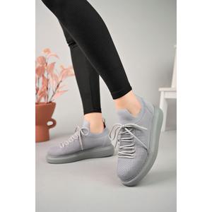 Ramer Ch307 Rt Tricot รองเท้าผู้หญิง สีเทา - Product Image 3