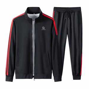 Survêtements en polaire technique brodés par le fabricant OEM Survêtements empilés lourds lavés à l'acide - Product Image 1