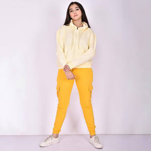 Cargo pour femmes pantalons tissu personnalisé impression couleur broderie impression OEM étiquette personnalisée étiquette volante pour votre marque - Product Image 6