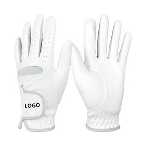 Guantes de Golf transpirables de fibra con logotipo personalizado barato profesional, guantes de Golf antideslizantes duraderos para mano izquierda para hombres - Product Image 3