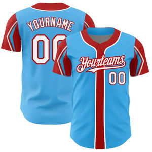Maillots de Baseball Bouton Sublimé Personnalisé Respirant Séchage Rapide Uniforme Vintage Sport Baseball - Product Image 3