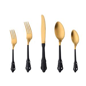 ชุดช้อนทองเหลืองขัดเงาคุณภาพสูงดีไซน์เป็นเอกลักษณ์สินค้าขายดีสำหรับบ้านและร้านอาหาร - Product Image 6