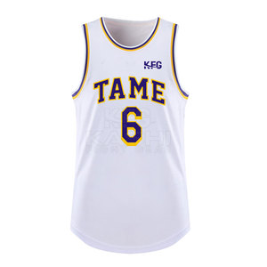 Maillot de basket sans manches pour homme, col en V, tissu respirant en mesh, séchage rapide, léger, vêtements de sport personnalisés pour équipe - Product Image 2