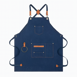 Delantal de Cocina sin Mangas de Lona de Algodón Impermeable MORGANS INDUSTRIES con 1-4 Bolsillos, Tejido y Moderno para Bodas y Uso Diario - Product Image 5