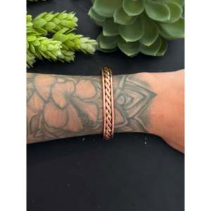 Navajo Handmade Fashion <b>Copper</b> Cuff <b>Bracelet</b> - Product Image 2