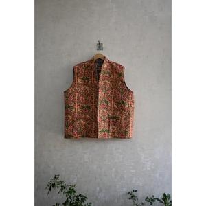 Chaleco Acolchado de Algodón con Estampado Artesanal Ecológico, Sin Mangas, para Mujer, Estilo Étnico, Casual, con Cuello Alto, Personalizado - Product Image 2