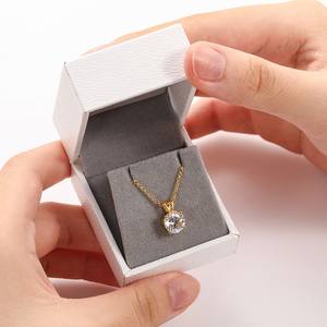 Pendentif classique solitaire en diamant de laboratoire 2,0 carats, taille ronde, diamant CVD/HPHT, collier pour femme, bijoux fins E/VS - Product Image 5