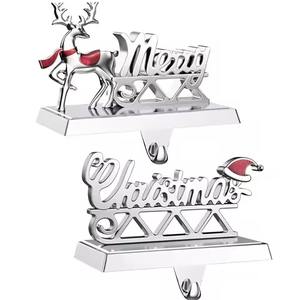 Soporte de calcetín de Metal de lujo para decoración navideña del hogar Gancho colgante de hierro para medias y accesorios de temporada - Product Image 3