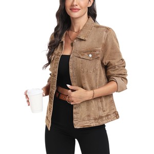 Reasonable rate Women <b>Denim</b> Jacket light weight premium quality durable material best design <b>Denim</b> Jacket with full sleeves - Product Image 4