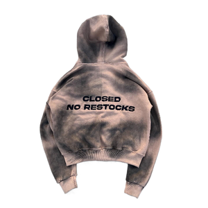 Logo personnalisé imprimé surdimensionné lourd 100% coton Vintage solide hiver sweat à capuche soleil délavé noir acide cendres brodé - Product Image 5