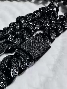 Último diseño Lab Grown Diamond Necklace Hip Hop Estilo rapero con Miami Iced Chains Regalo Rapper Gangster Outfit - Product Image 6