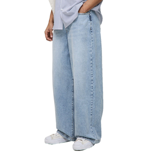 Pantalones Vaqueros Holgados para Hombre, Estilo Urbano, Pantalones de Mezclilla de Corte Holgado, Moda Casual, Estilo Hip Hop, Fabricante Mayorista - Product Image 1