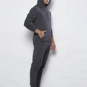 Survêtement de sport pour homme en polyester/coton molletonné avec cordon de serrage, respirant et écologique, services OEM disponibles - Product Image 4