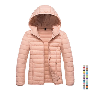 Chaqueta cortavientos acolchada con capucha para mujer, Abrigo acolchado, Invierno para mujer cálida de ropa de abrigo, ropa de aduana, abrigos para mujer - Product Image 2