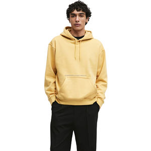 Sweat-shirt et pull à capuche surdimensionné pour homme personnalisé, 100% coton, étiquette de marque brodée, délavé à la pierre pour l'hiver - Product Image 1