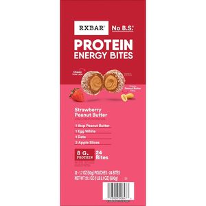 RXBAR โปรตีนบิทส์ พลังงานจากโปรตีน ปราศจากกลูเตน รสสตรอว์เบอร์รีพีนัทบัตเตอร์ กล่อง 21.1 ออนซ์ (24 ชิ้น) - Product Image 3