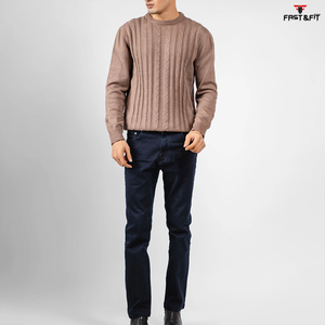 Pull en laine/cachemire tricoté d'hiver unisexe respirant, design décontracté, pull à manches longues pour homme, vêtement chaud, confort doux, tendance - Product Image 5