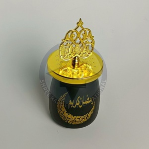 SHREE RADHEY Diffuseur d'encens en laiton indien moderne et minimaliste, finition dorée de qualité, écologique, naturel, anti-odeur - Product Image 6