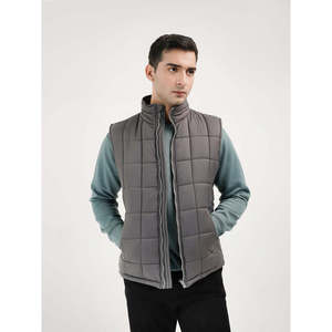 Blouson matelassé sans manches KRAZ avec fermeture éclair, coupe-vent, à capuche, pour activités de plein air, pêche, grande taille, vêtement de travail en toile, polyester, tricoté, tissé - Product Image 2