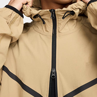 Veste coupe-vent personnalisée pour hommes, légère, avec fermeture éclair, pour l'hiver OEM pour l'extérieur, avec appliques de tricheur éolien, méthode de tissage non tissé