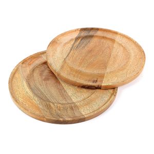 Assiette de service en bois d'acacia au design unique pour les fêtes, vaisselle, plats et assiettes, 100% faite à la main, assiette en bois de la meilleure qualité - Product Image 4