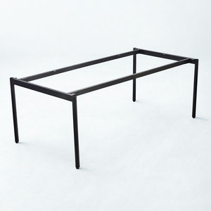 Table de réunion OMA Série II 200x100cm, pieds en acier, design minimaliste, pieds de meubles en fer, revêtement en poudre HCOM208 pour tables à manger - Product Image 1