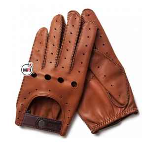 Guantes de cuero de fábrica de algodón blanco de piel de cabra para hombre Guantes de trabajo de conductor para uso diario - Product Image 2